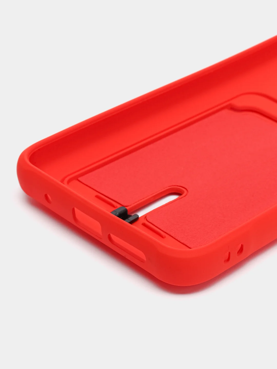 Красный чехол силиконовый для Xiaomi Redmi 9T (Редми 9Т), с защитой камеры