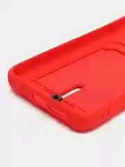 Красный чехол силиконовый для Xiaomi Redmi 9T (Редми 9Т), с защитой камеры