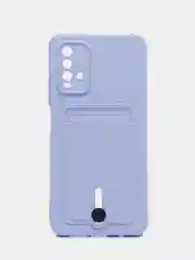 Аметистовый чехол силиконовый для Xiaomi Redmi 9T (Редми 9Т), с защитой камеры