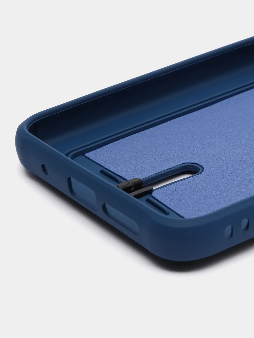 Синий чехол силиконовый для Xiaomi Redmi 9T (Редми 9Т), с защитой камеры
