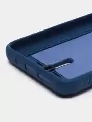 Синий чехол силиконовый для Xiaomi Redmi 9T (Редми 9Т), с защитой камеры