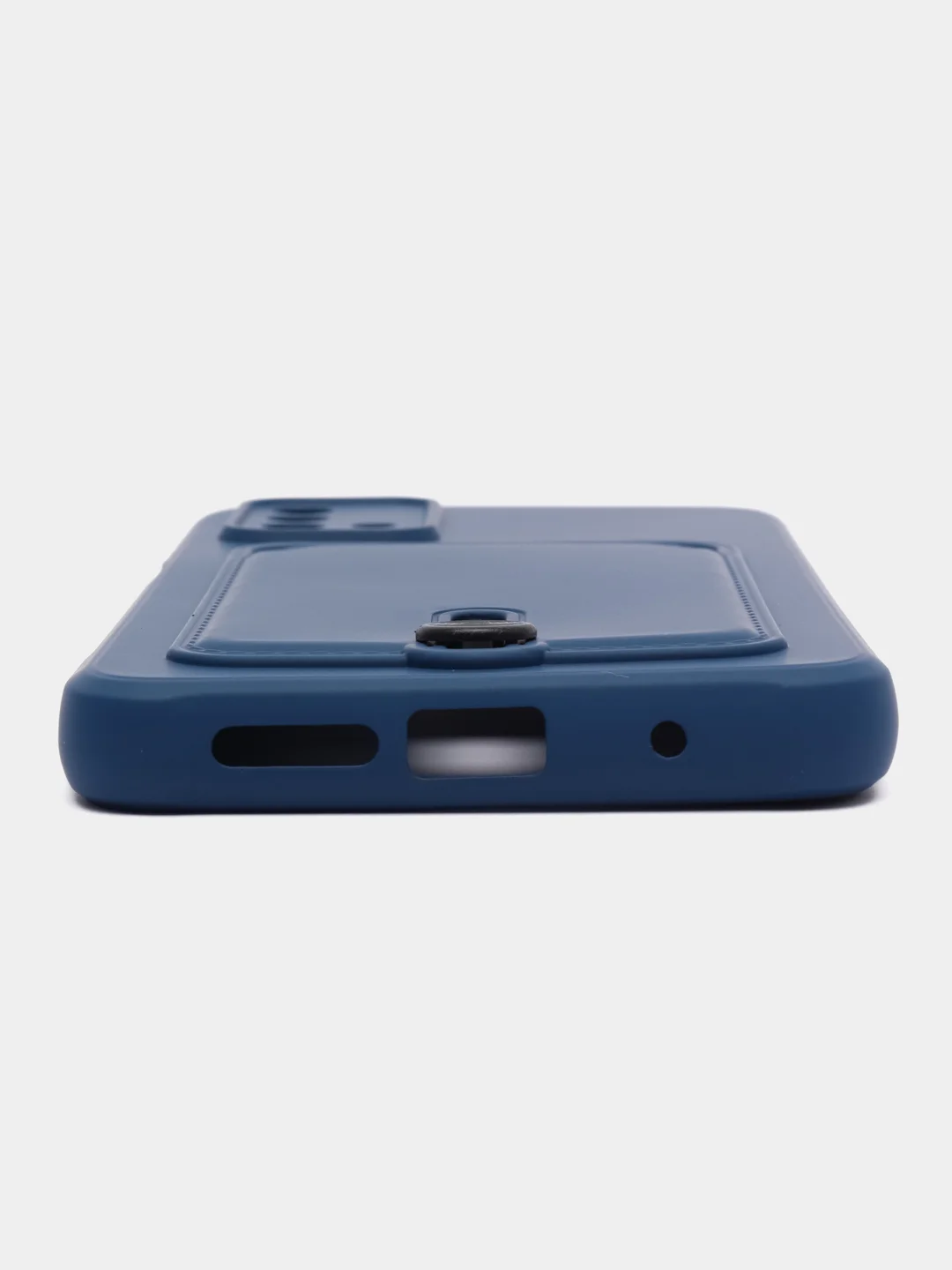 Синий чехол силиконовый для Xiaomi Redmi 9T (Редми 9Т), с защитой камеры