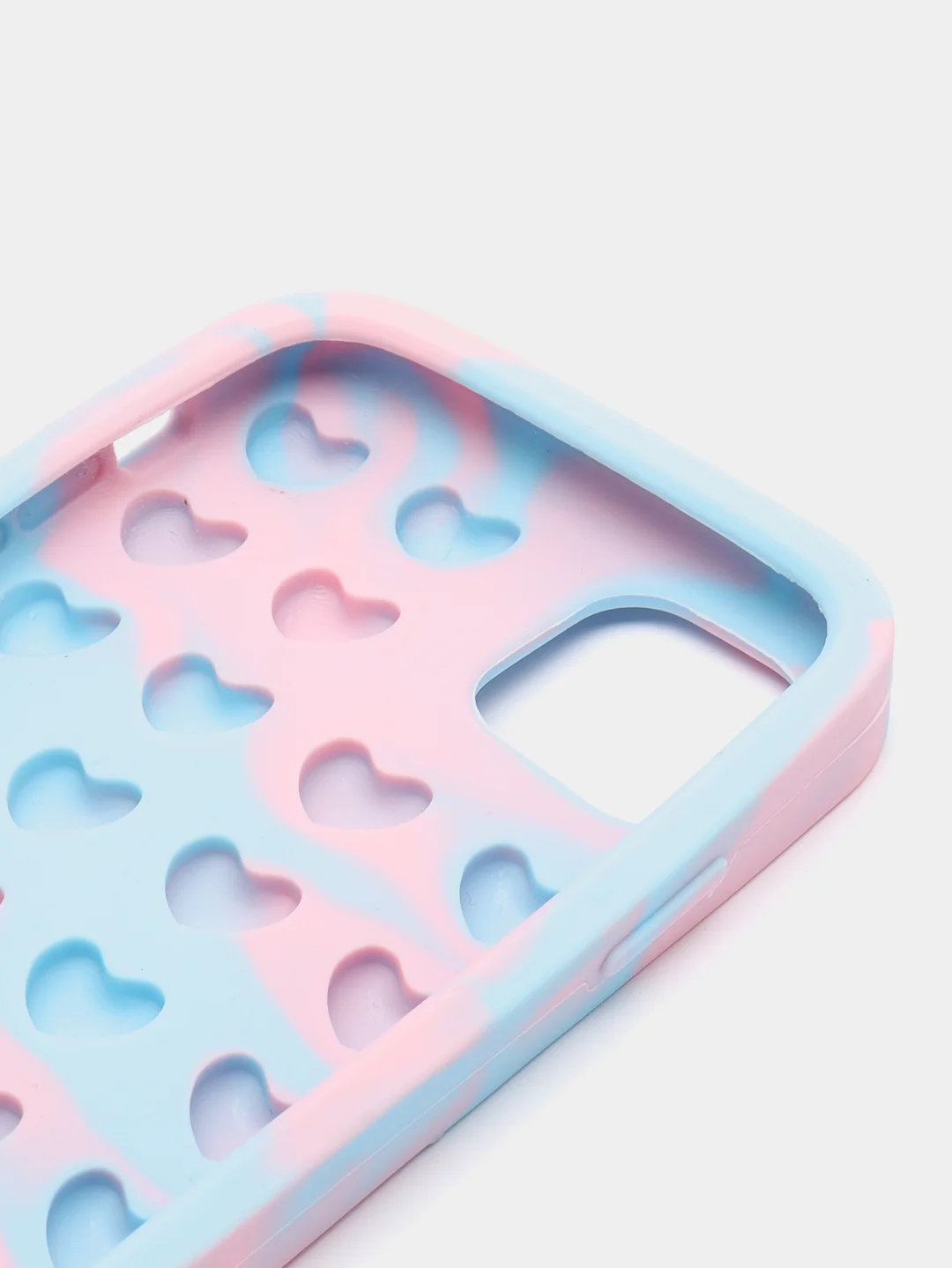 Голубой чехол для iPhone 11, серия Pop it, антистресс