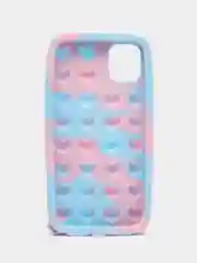 Голубой чехол для iPhone 11, серия Pop it, антистресс