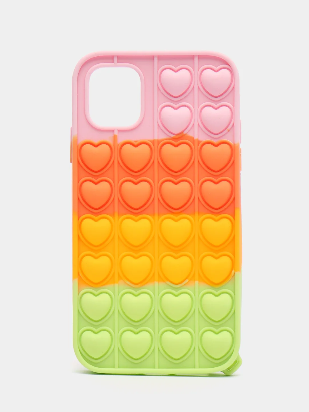 Зеленый чехол для iPhone 11, серия Pop it, антистресс