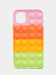 Зеленый чехол для iPhone 11, серия Pop it, антистресс
