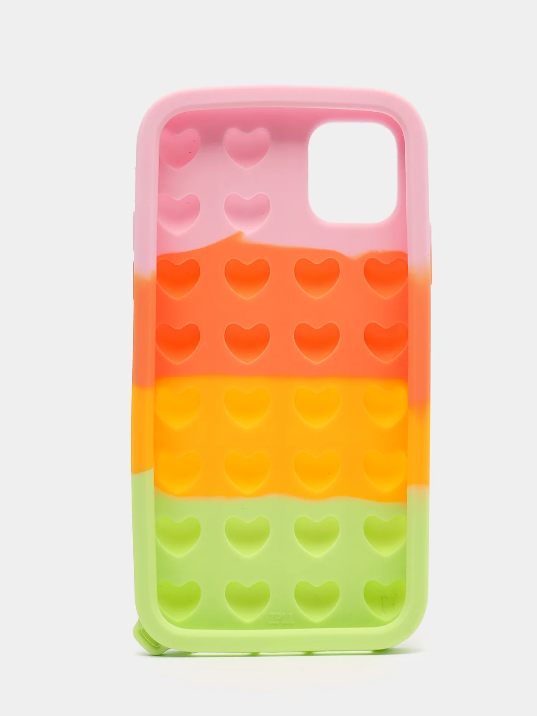 Зеленый чехол для iPhone 11, серия Pop it, антистресс