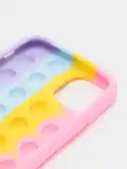 Кораллово-розовый чехол для iPhone 11, серия Pop it, антистресс