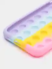 Кораллово-розовый чехол для iPhone 11, серия Pop it, антистресс