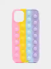 Кораллово-розовый чехол для iPhone 11, серия Pop it, антистресс
