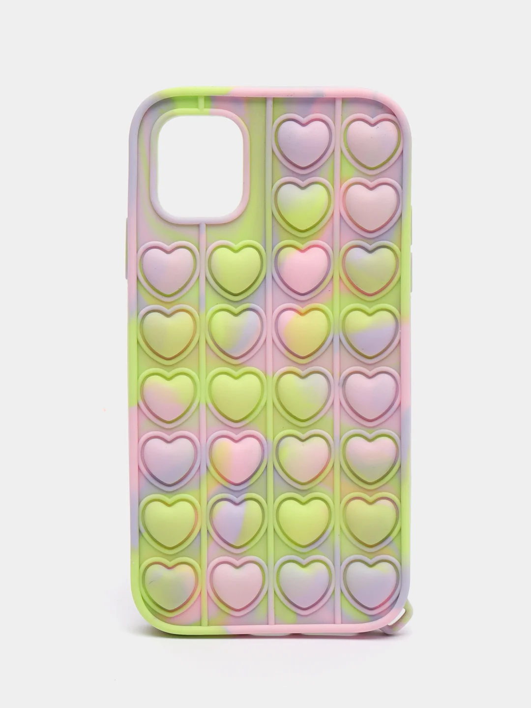 Лайм чехол для iPhone 11, серия Pop it, антистресс