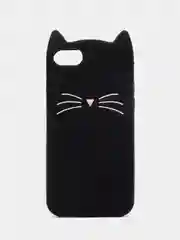 Черный чехол для iPhone 6, 7, 8, SE 2020, SE 2022, серия Кошки