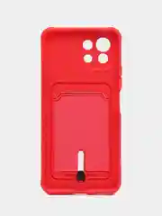 Белый чехол для Xiaomi Mi 11 Lite / Mi 11 Lite 5G NE ( Ми 11 Лайт )с карманом для карт