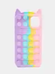 Кремовый чехол для iPhone 11, серия Pop it, антистресс