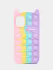 Кремовый чехол для iPhone 11, серия Pop it, антистресс