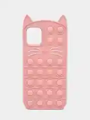 Пастельно-коралловый чехол для iPhone 11, серия Pop it, антистресс