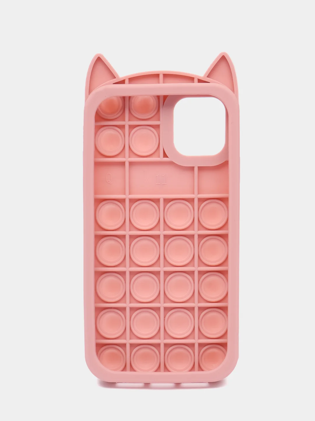 Пастельно-коралловый чехол для iPhone 11, серия Pop it, антистресс