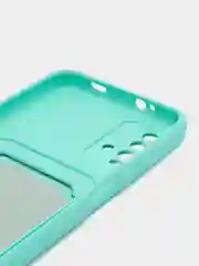 Мятный чехол силиконовый для Xiaomi Redmi 9T (Редми 9Т), с защитой камеры
