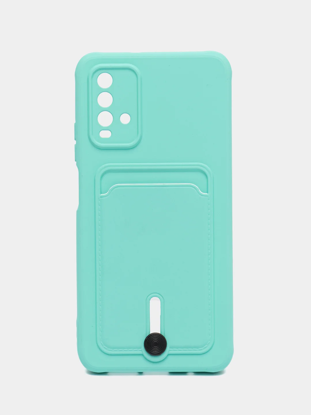 Мятный чехол силиконовый для Xiaomi Redmi 9T (Редми 9Т), с защитой камеры