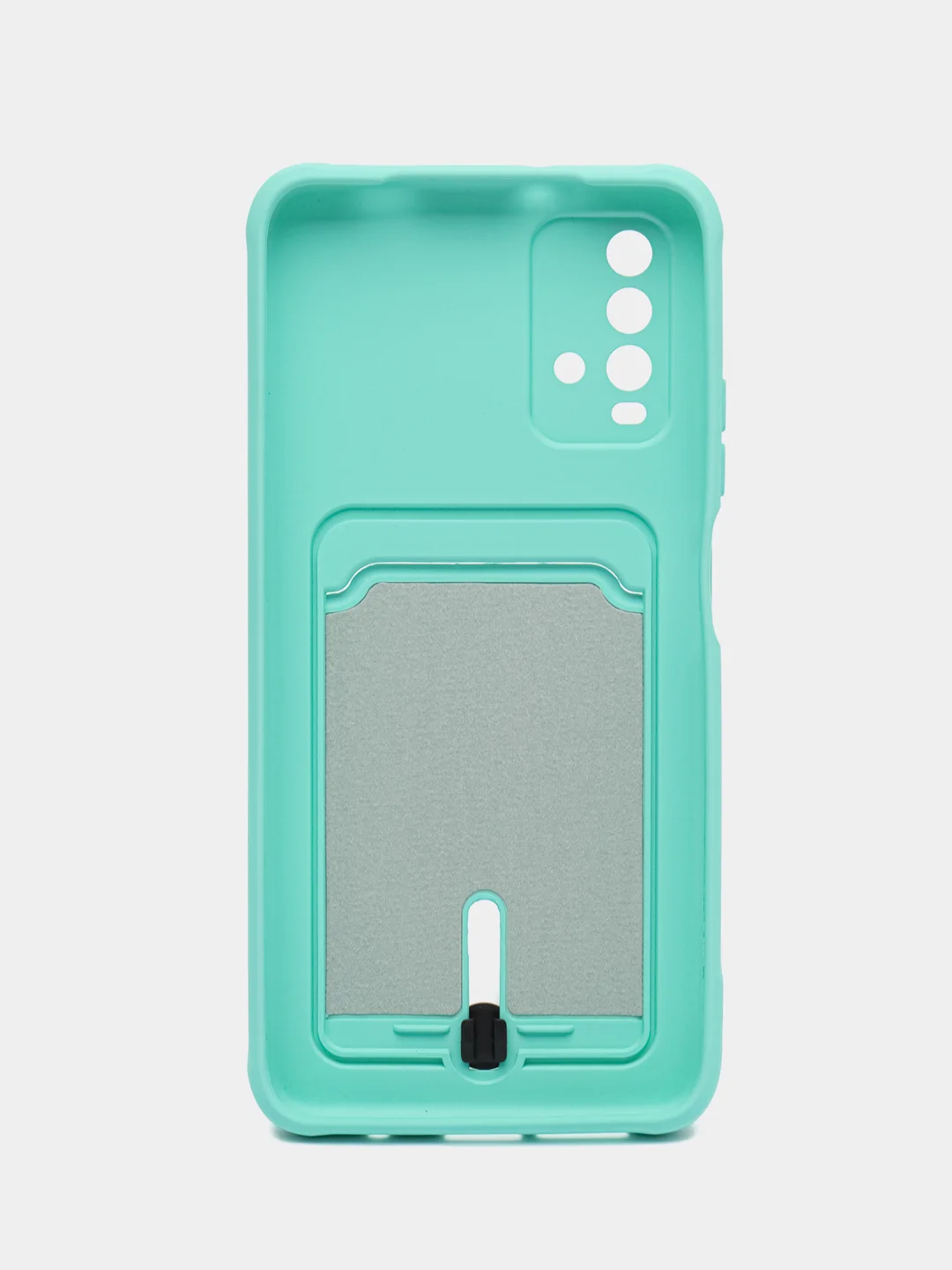 Мятный чехол силиконовый для Xiaomi Redmi 9T (Редми 9Т), с защитой камеры