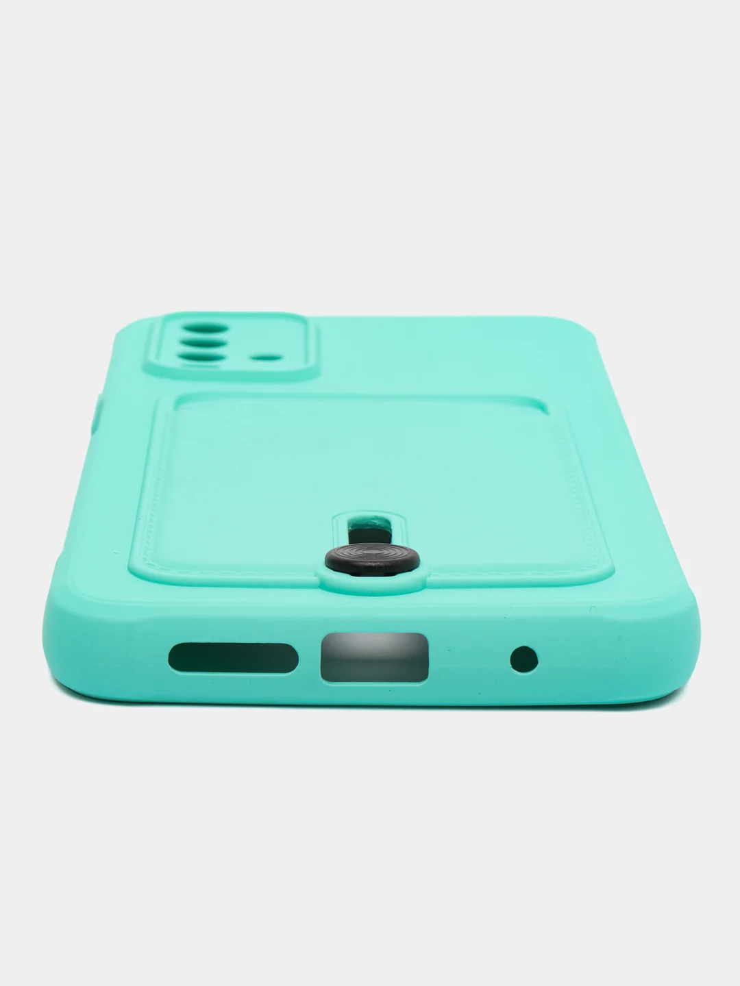 Мятный чехол силиконовый для Xiaomi Redmi 9T (Редми 9Т), с защитой камеры