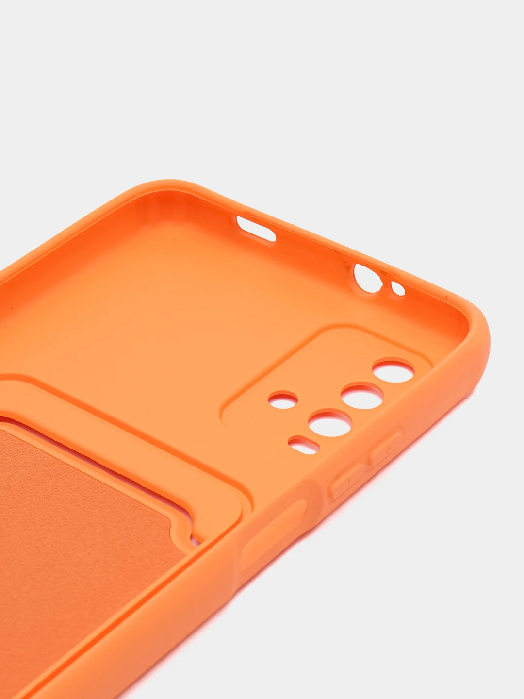 Оранжевый чехол силиконовый для Xiaomi Redmi 9T (Редми 9Т), с защитой камеры