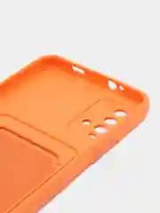 Оранжевый чехол силиконовый для Xiaomi Redmi 9T (Редми 9Т), с защитой камеры