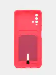Тёмно-зелёный чехол силиконовый для Xiaomi Redmi 9T (Редми 9Т), с защитой камеры