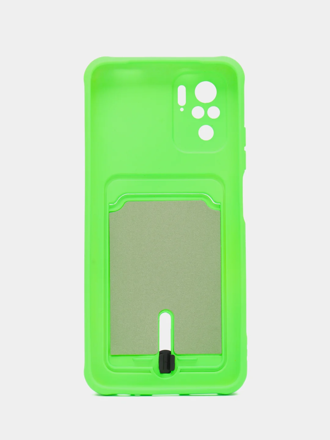 Салатовый чехол Xiaomi Redmi Note 10, 10S, Poco M5s (Сяоми Редми Нот 10, 10С), с карманом для карты
