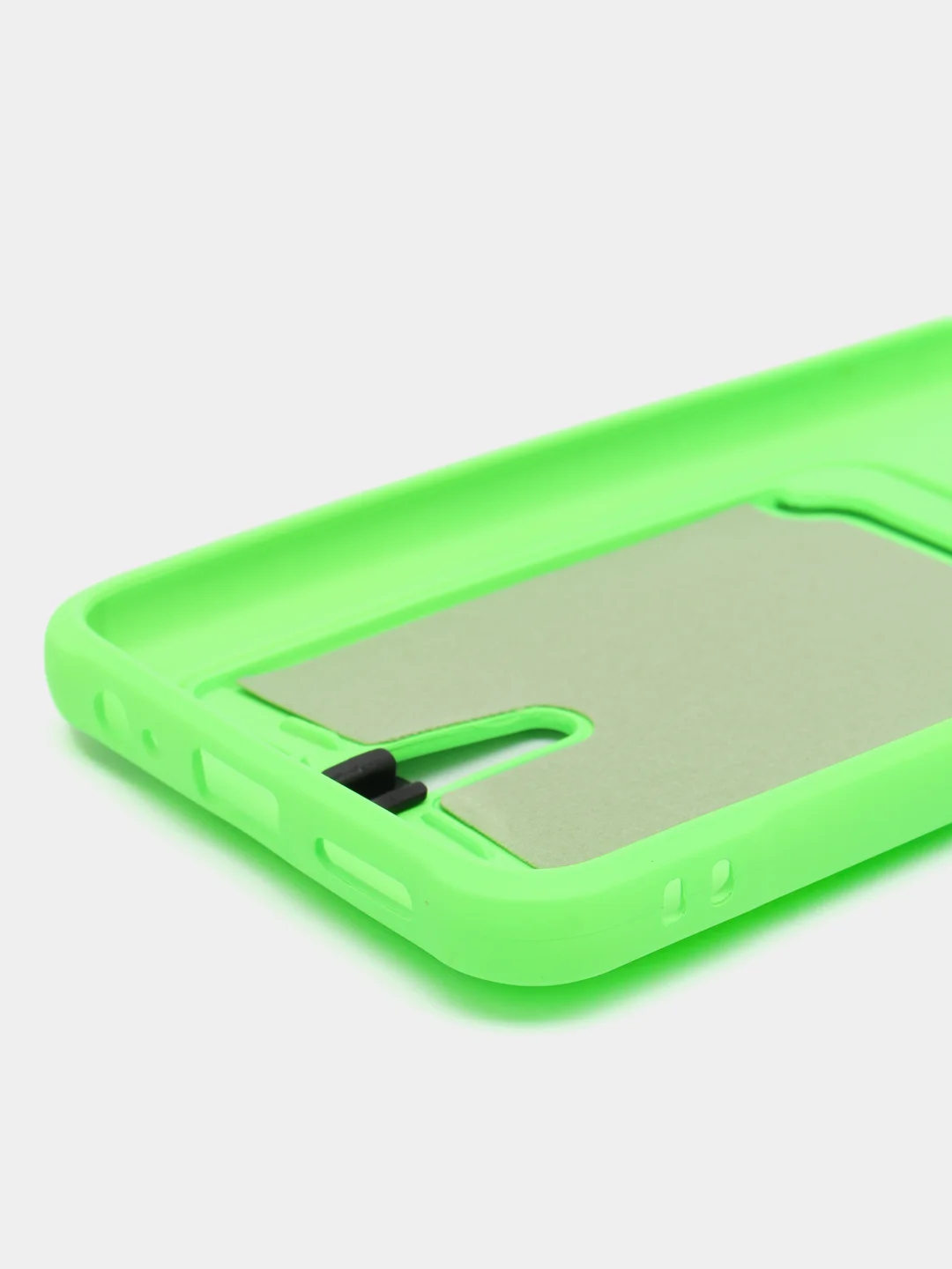 Салатовый чехол Xiaomi Redmi Note 10, 10S, Poco M5s (Сяоми Редми Нот 10, 10С), с карманом для карты
