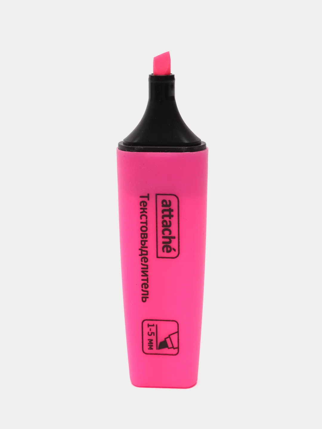 Розовый маркер текстовыделитель Attache Colored 1-5мм