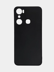 Чехол Infinix Hot 20i, Инфиникс Хот 20Ай, черный, силиконовый
