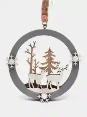 Серый меланж ёлочная игрушка, новогодняя