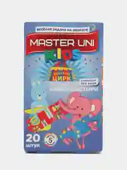 Голубой лейкопластырь детский Master Uni Kids, на полимерной основе, с рисунками