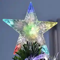 Звезда ёлочная 15 см, макушка для ёлки 10 LED, провод 1 метр, 220 В