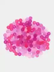 Розовый бисер разный, бисер ассорти, матовый, 2 мм, 3 мм, 4 мм