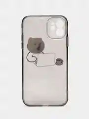 Молочный чехол для iPhone 11, 12, 13, 14, Pro Max с принтом, с защитой камеры, прозрачный айфон