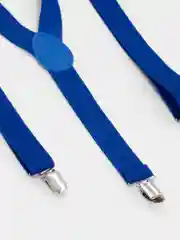 Синий подтяжки женские, унисекс, 2.5 см