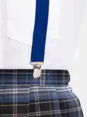 Синий подтяжки женские, унисекс, 2.5 см
