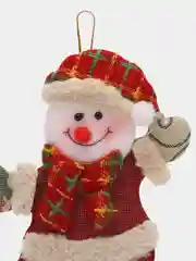 Прозрачный новогодние игрушки на елку "Дед Мороз", "Снеговик", "Олень", "Мишка"