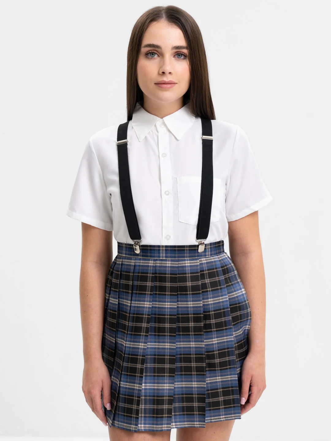 Черный подтяжки женские, унисекс, 2.5 см
