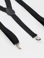Черный подтяжки женские, унисекс, 2.5 см