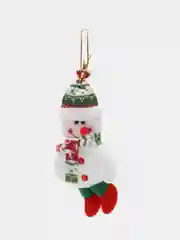 Серебряный новогодние игрушки на елку "Дед Мороз", "Снеговик", "Олень", "Мишка"