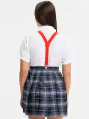 Красный подтяжки женские, унисекс, 2.5 см