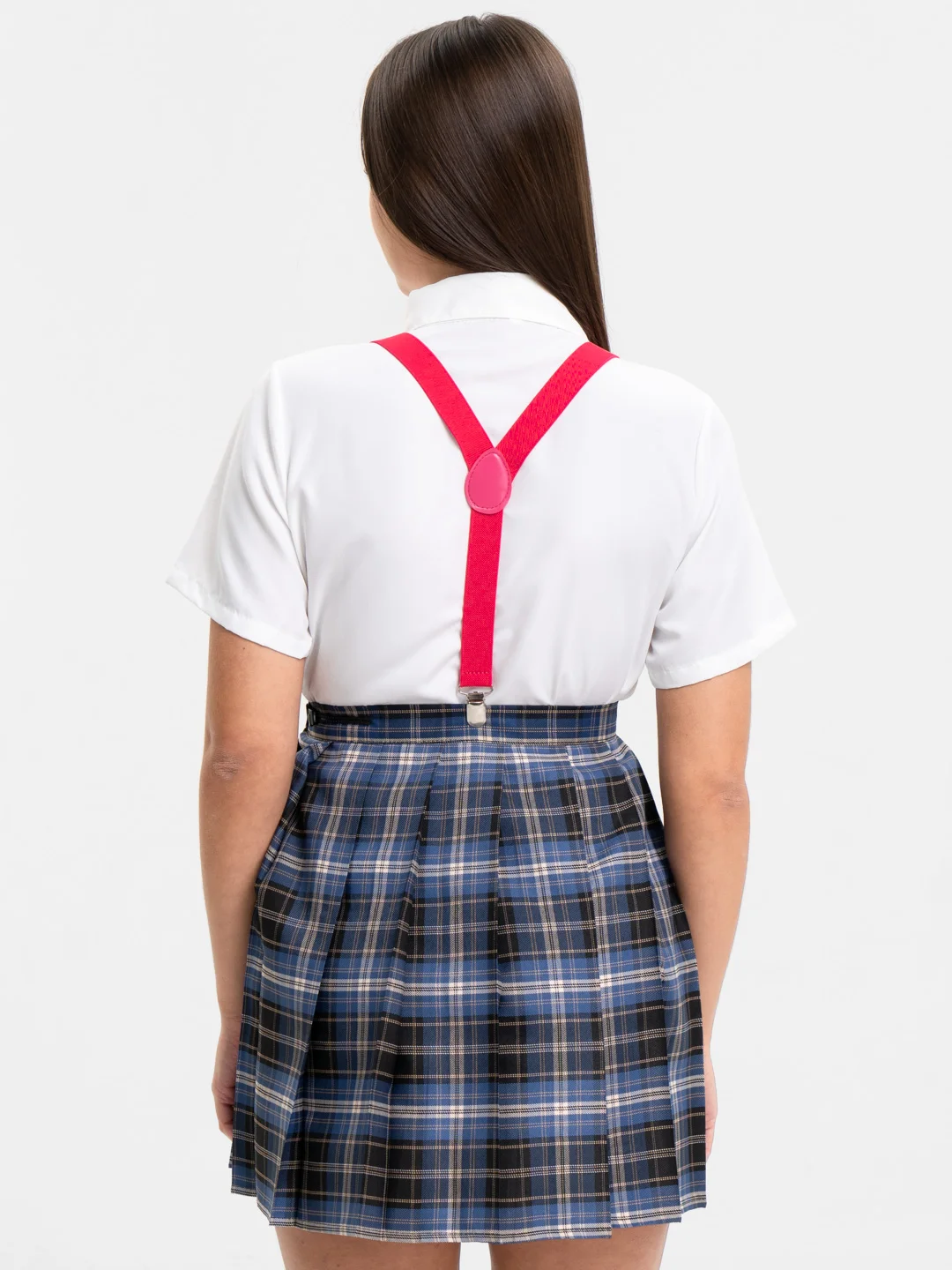 Розовый подтяжки женские, унисекс, 2.5 см