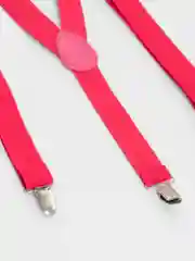 Розовый подтяжки женские, унисекс, 2.5 см