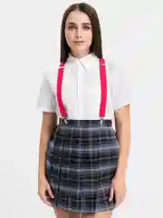 Розовый подтяжки женские, унисекс, 2.5 см