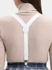 Бежевый подтяжки женские, унисекс, 2.5 см