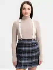 Белый подтяжки женские, унисекс, 2.5 см