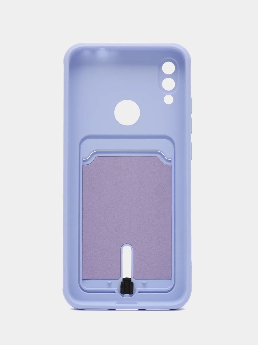 Лавандовый силиконовый чехол для Xiaomi Redmi Note 7 (Сяоми Нот 7), с карманом для карт
